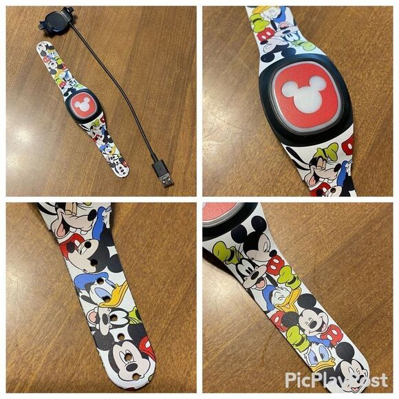 Lot of 4 Pre-Owned / Used Walt Disney World MagicBand+ bands w/ chargers - Picture 5 of 7